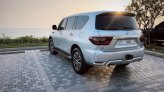 Silver Nissan Patrol Platinum 2021 for rent in Ras Al Khaimah 2